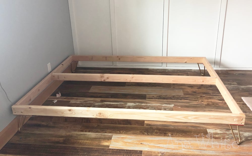 2x4 queen bed deals frame